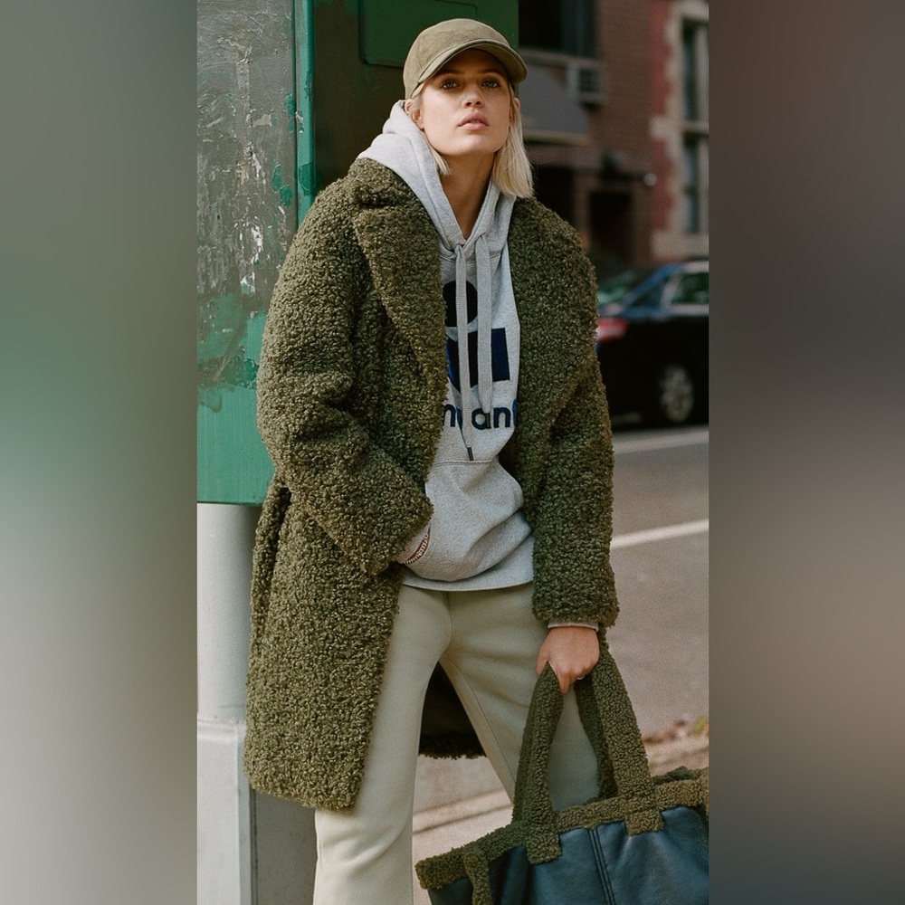 STAND Studio Camille Cocoon Coat Size 36